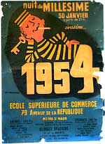 Affiches Brassens concert Ecole Supérieure de Commerce