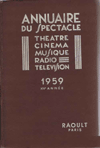 Annuaire du spectacle 1959
