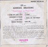 Discographie  Georges Brassens 45 TOURS - 17 CM - 1, 3, 4, 5 TITRES