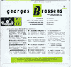 Discographie  Georges Brassens 45 TOURS - 17 CM - 1, 3, 4, 5 TITRES