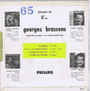 Discographie  Georges Brassens 45 TOURS - 17 CM - 1, 3, 4, 5 TITRES