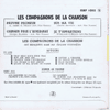 Discographie  des interpetes de Georges Brassens sur des 45 TOURS - 17 CM -