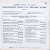 Discographie des interpetes de Georges Brassens sur  45 TOURS - 17 CM -