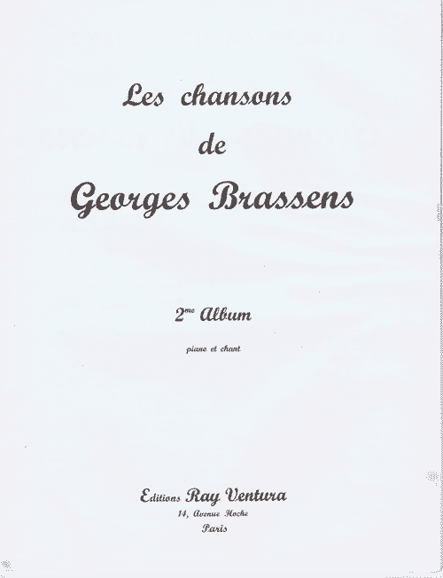 La princesse et le croque-notes,Georges Brassens,partition